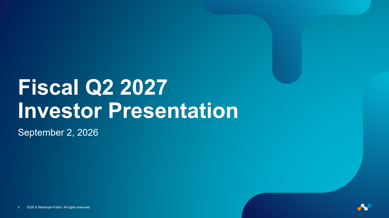 Netskope's Q2 2027 Slide Deck