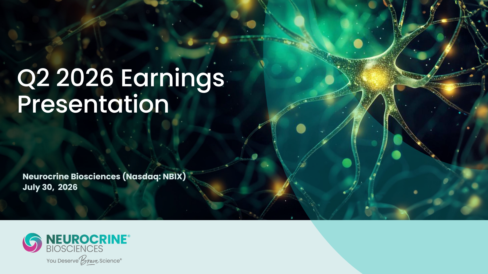 Neurocrine Biosciences' Q2 2026 Slide Deck
