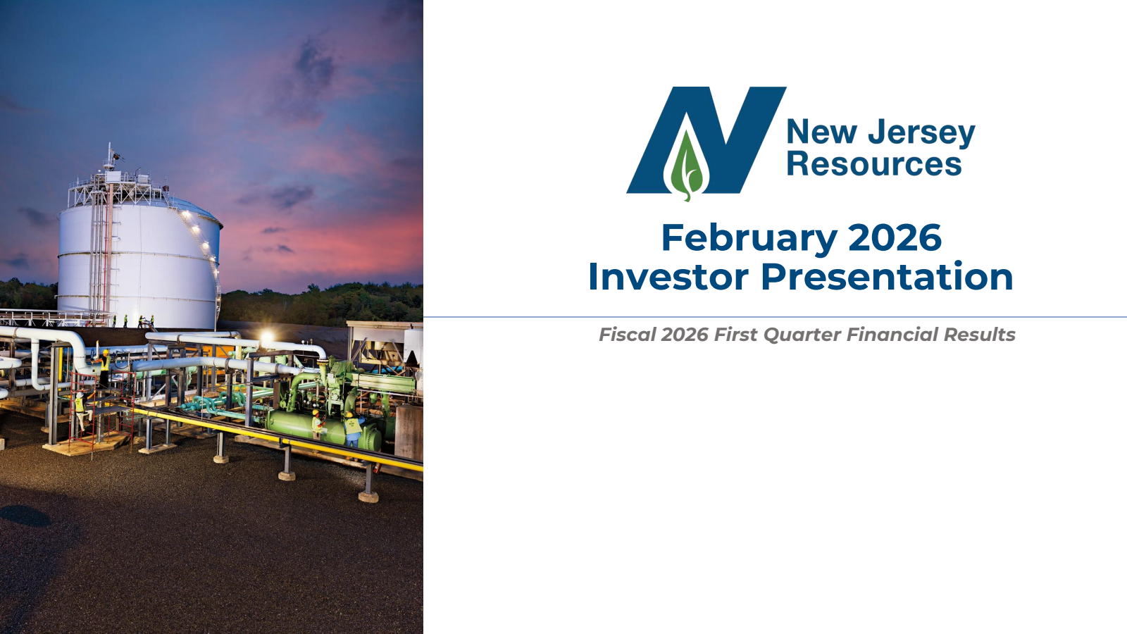 NewJersey Resources' Q1 2026 Slide Deck