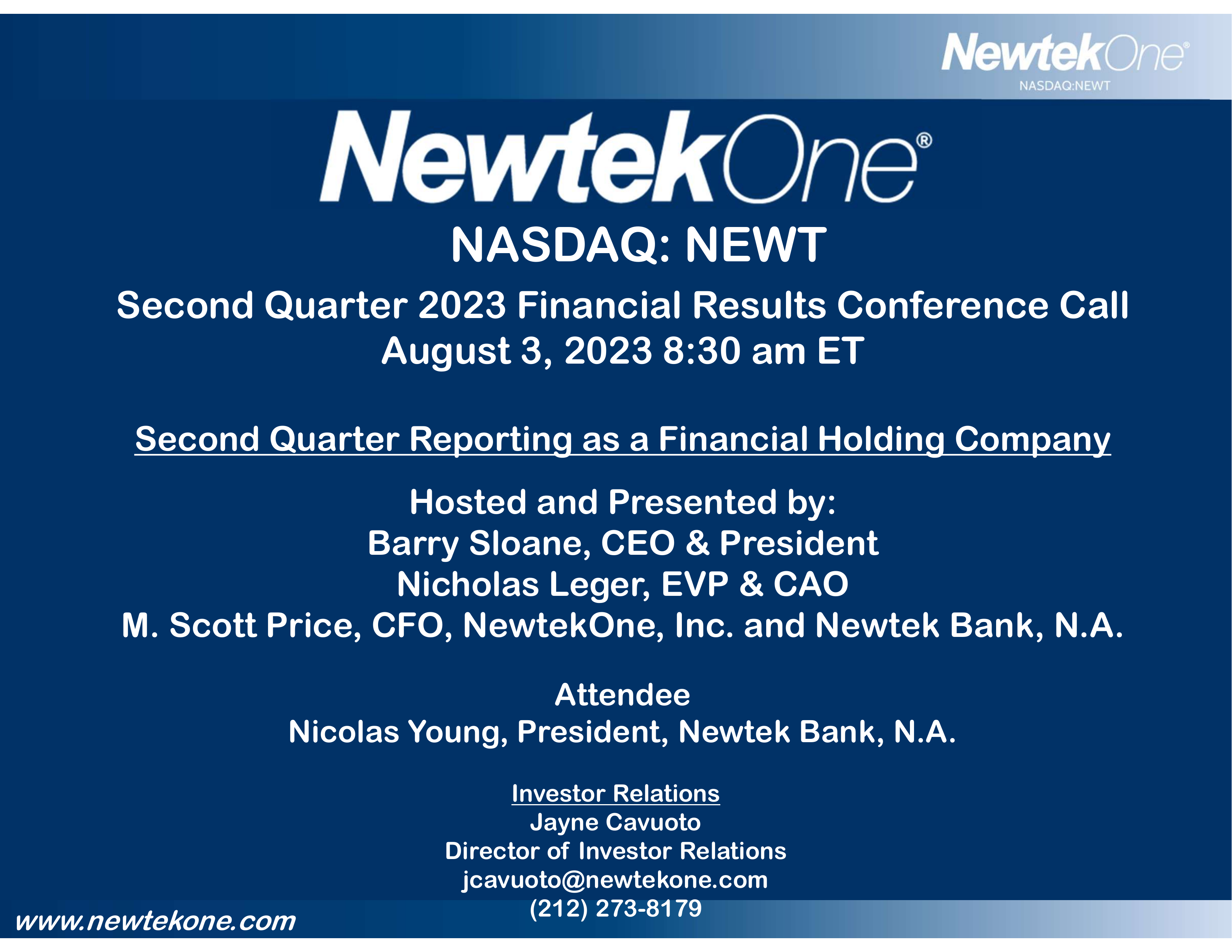American Financial Group's Q2 2023 Slide Deck