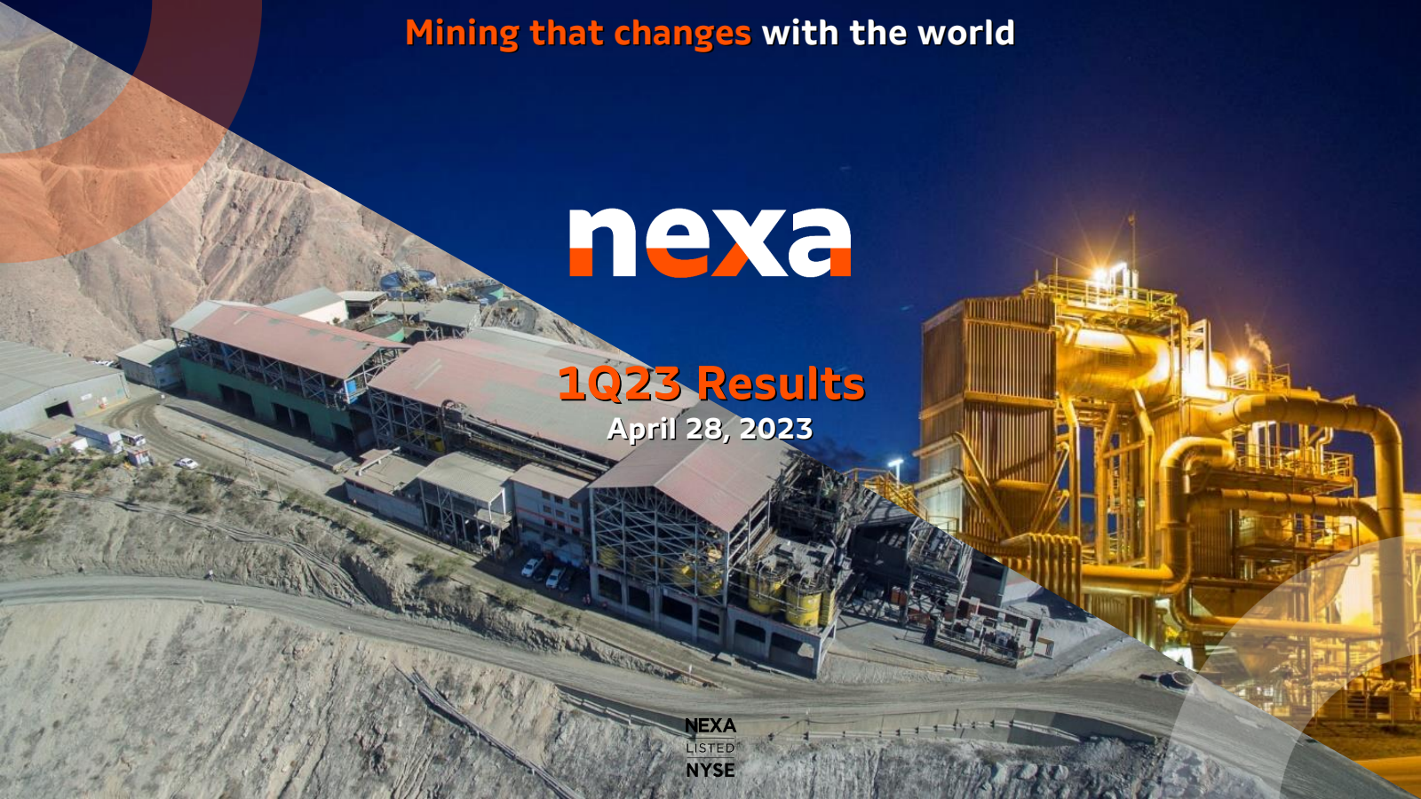Nexa Resources' Q1 2023 Slide Deck