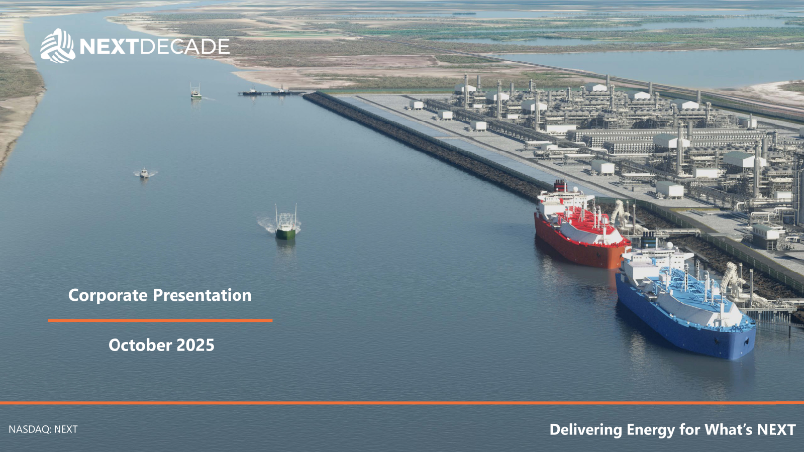 NextDecade's Q3 2025 Slide Deck