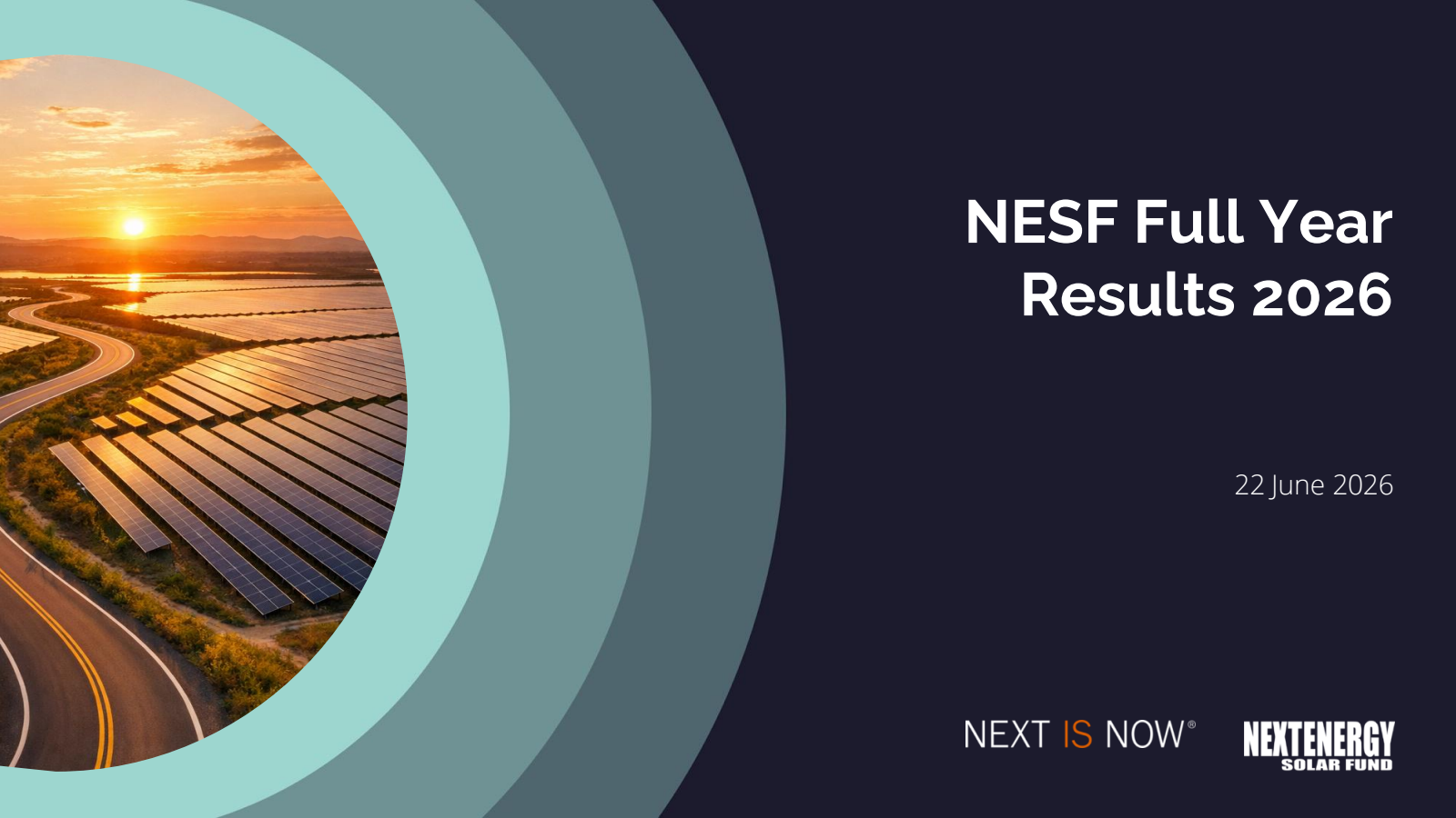 NextEnergy Solar Fund's H2 2026 Slide Deck