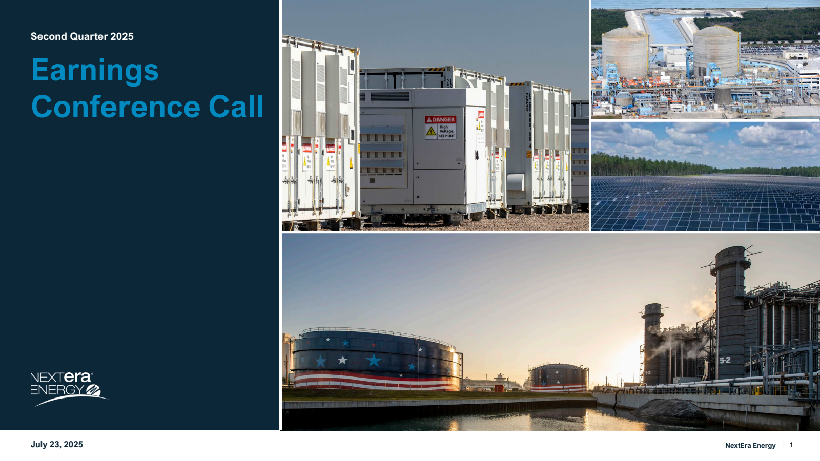 NextEra Energy's Q2 2025 Slide Deck