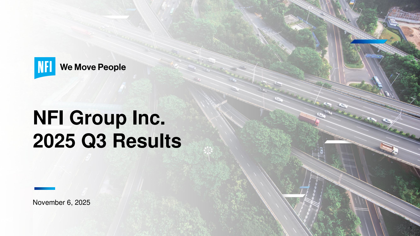 NFI Group's Q3 2025 Slide Deck