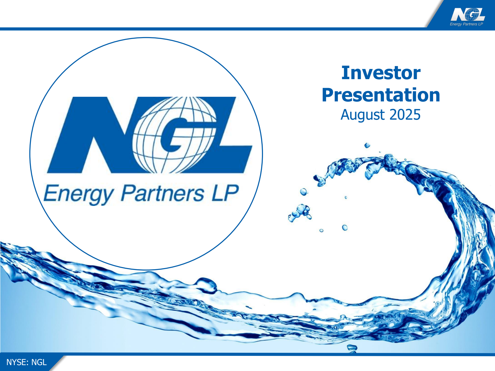 NGL Energy Partners' Q1 2026 Slide Deck