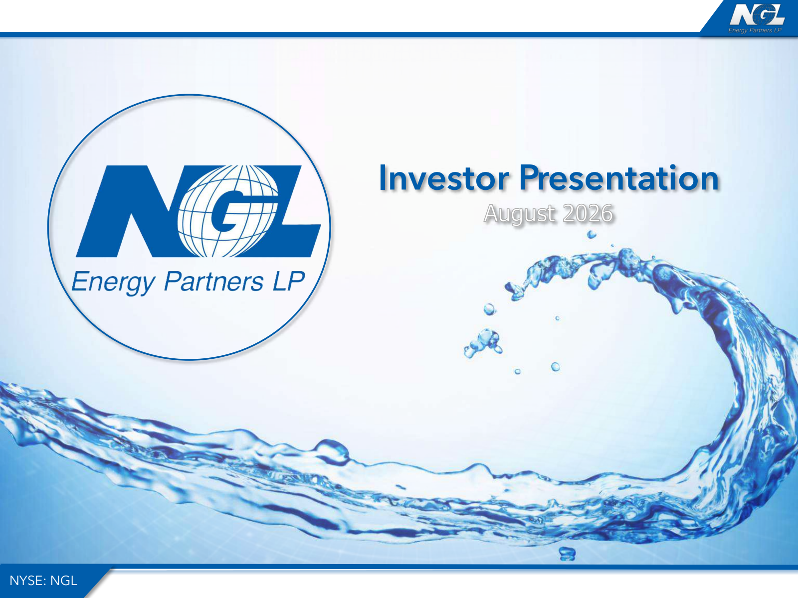 NGL Energy Partners' Q1 2027 Slide Deck