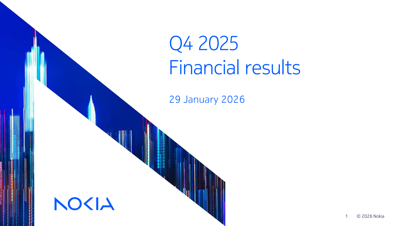 Nokia's Q4 2025 Slide Deck