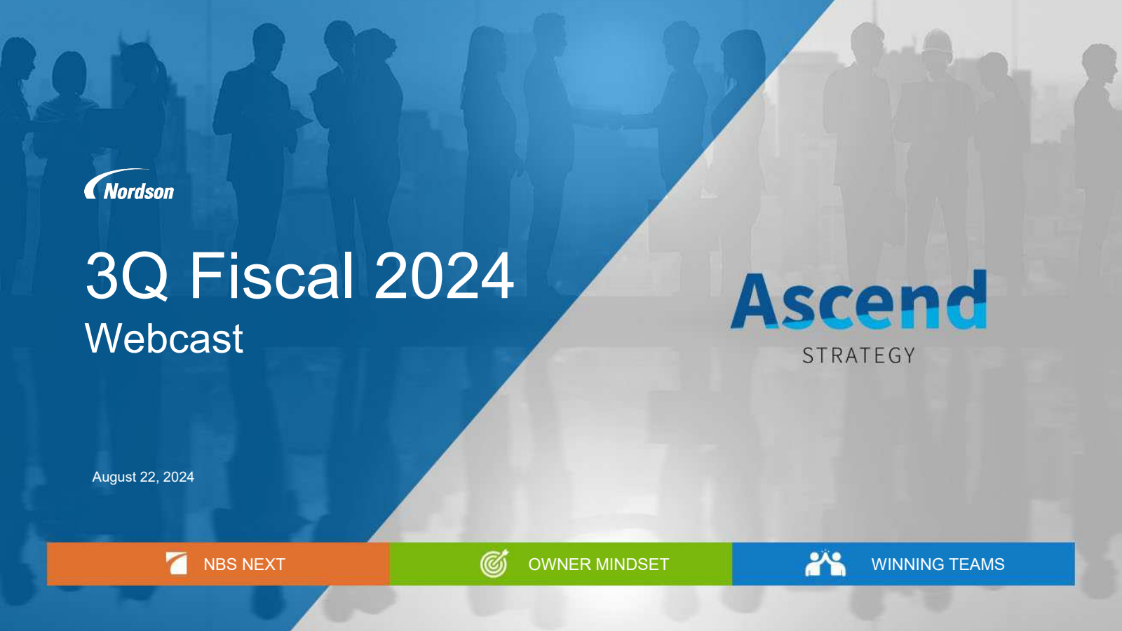 Nordson's Q3 2024 Slide Deck