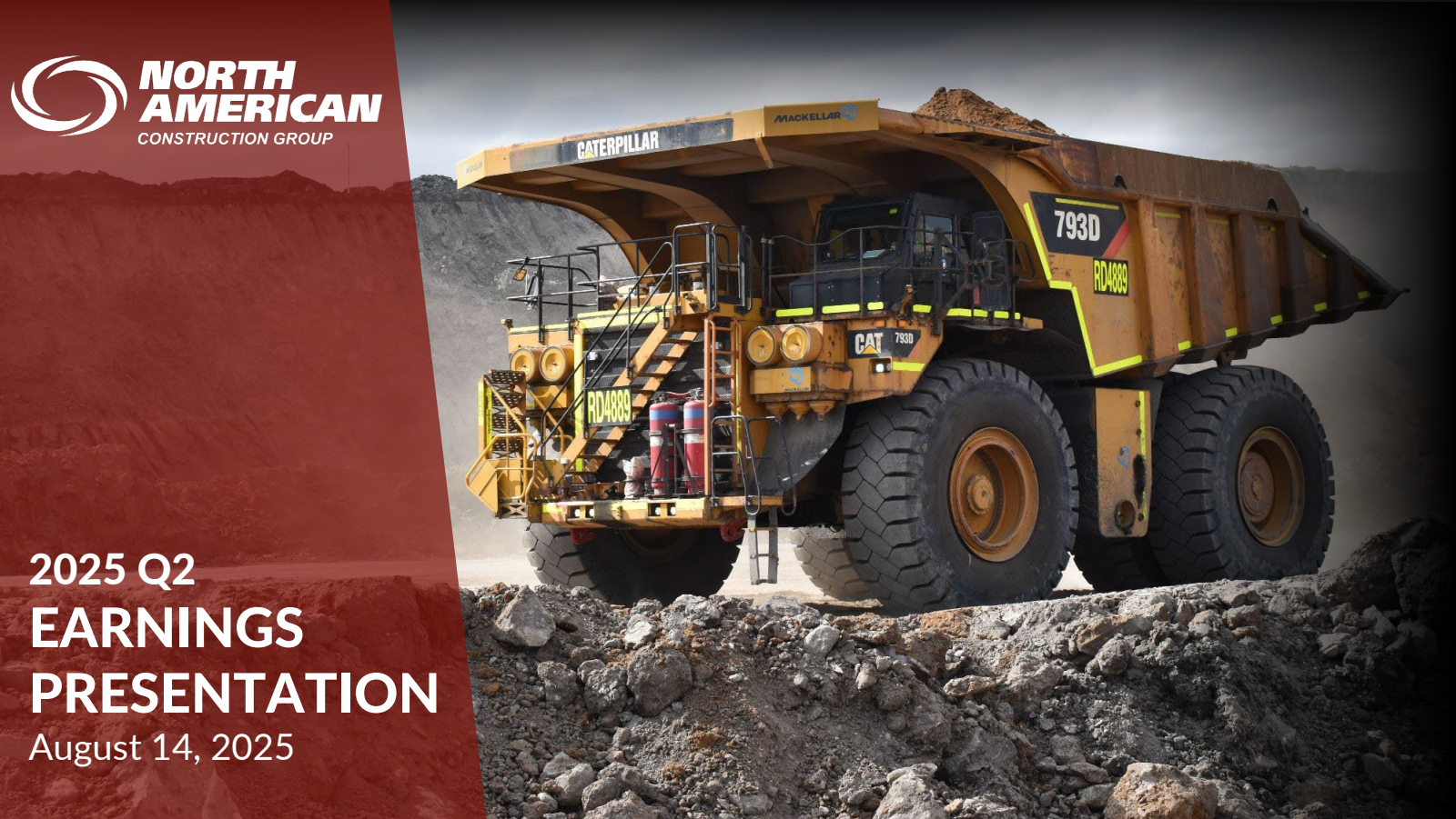 North American Construction Group's Q2 2025 Slide Deck