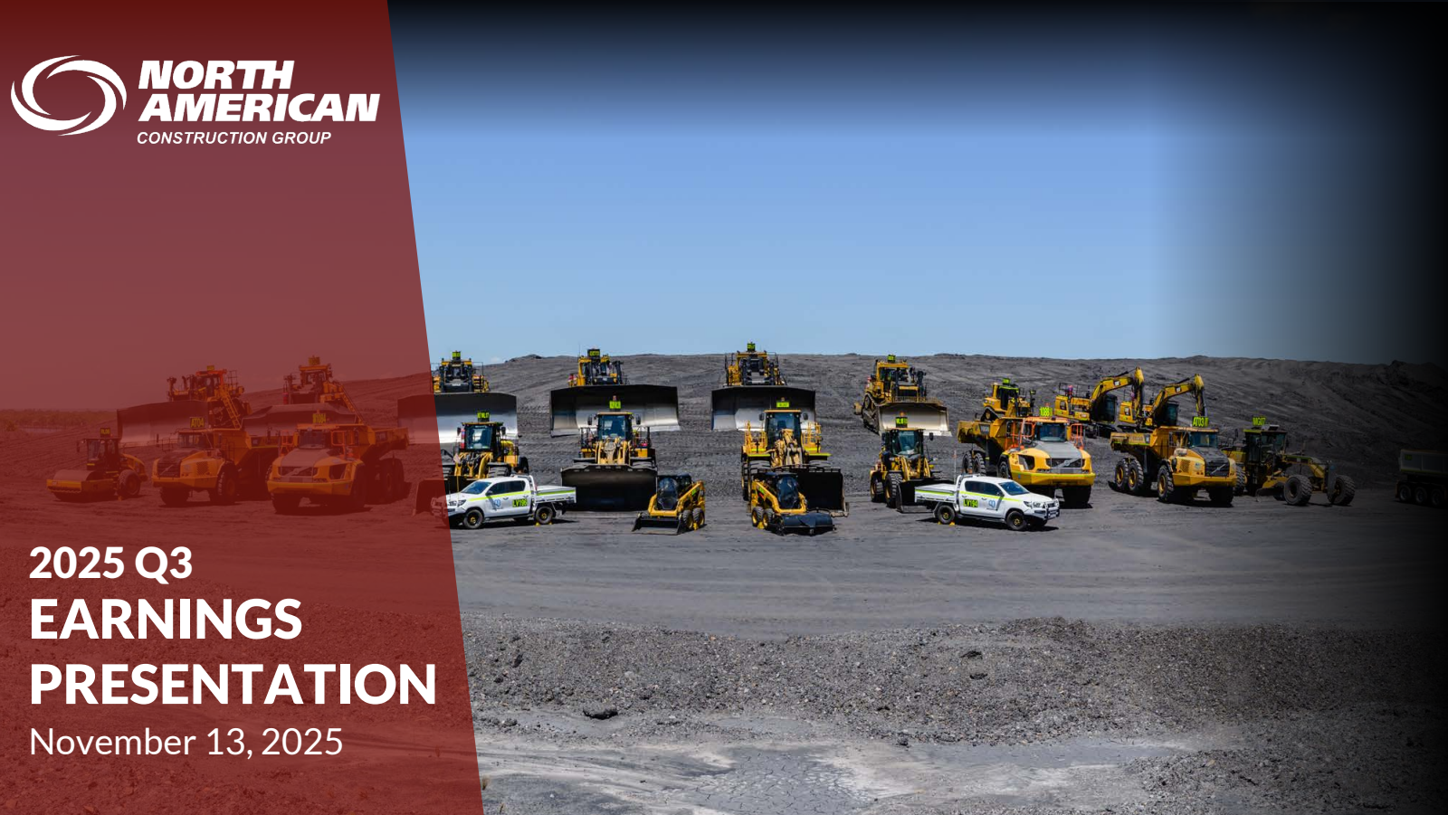 North American Construction Group's Q3 2025 Slide Deck