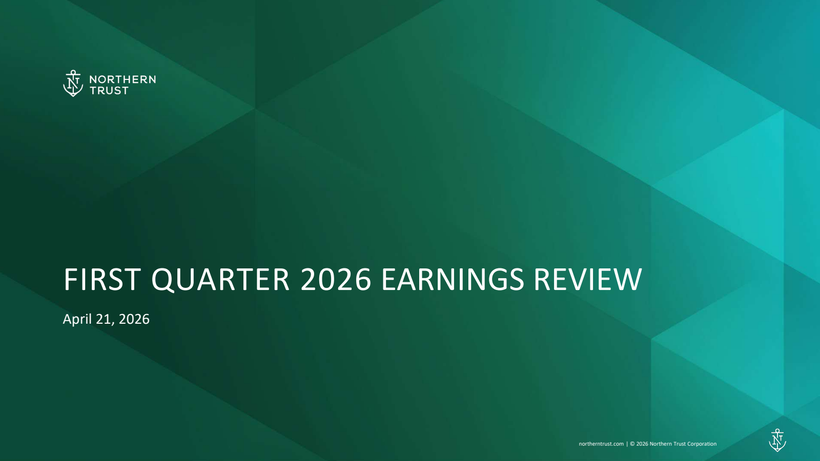 Northern Trust's Q1 2026 Slide Deck