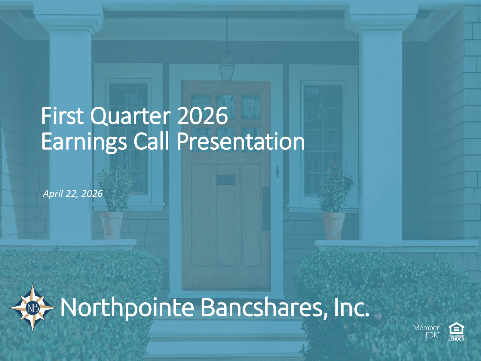 Northpointe Bancshares' Q1 2026 Slide Deck