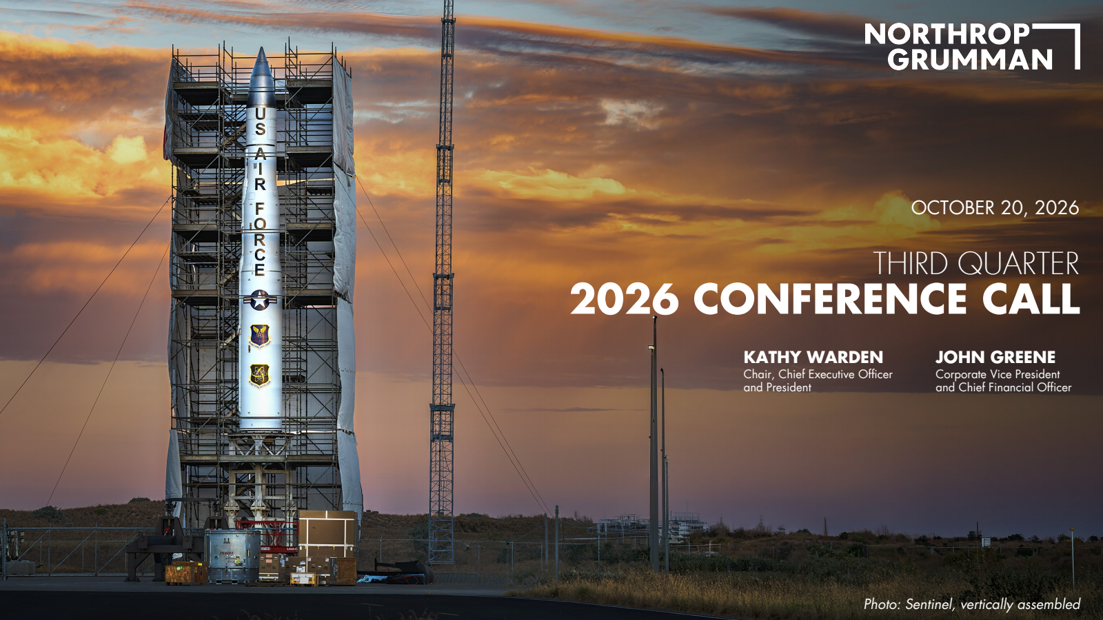 Northrop Grumman's Q3 2026 Slide Deck