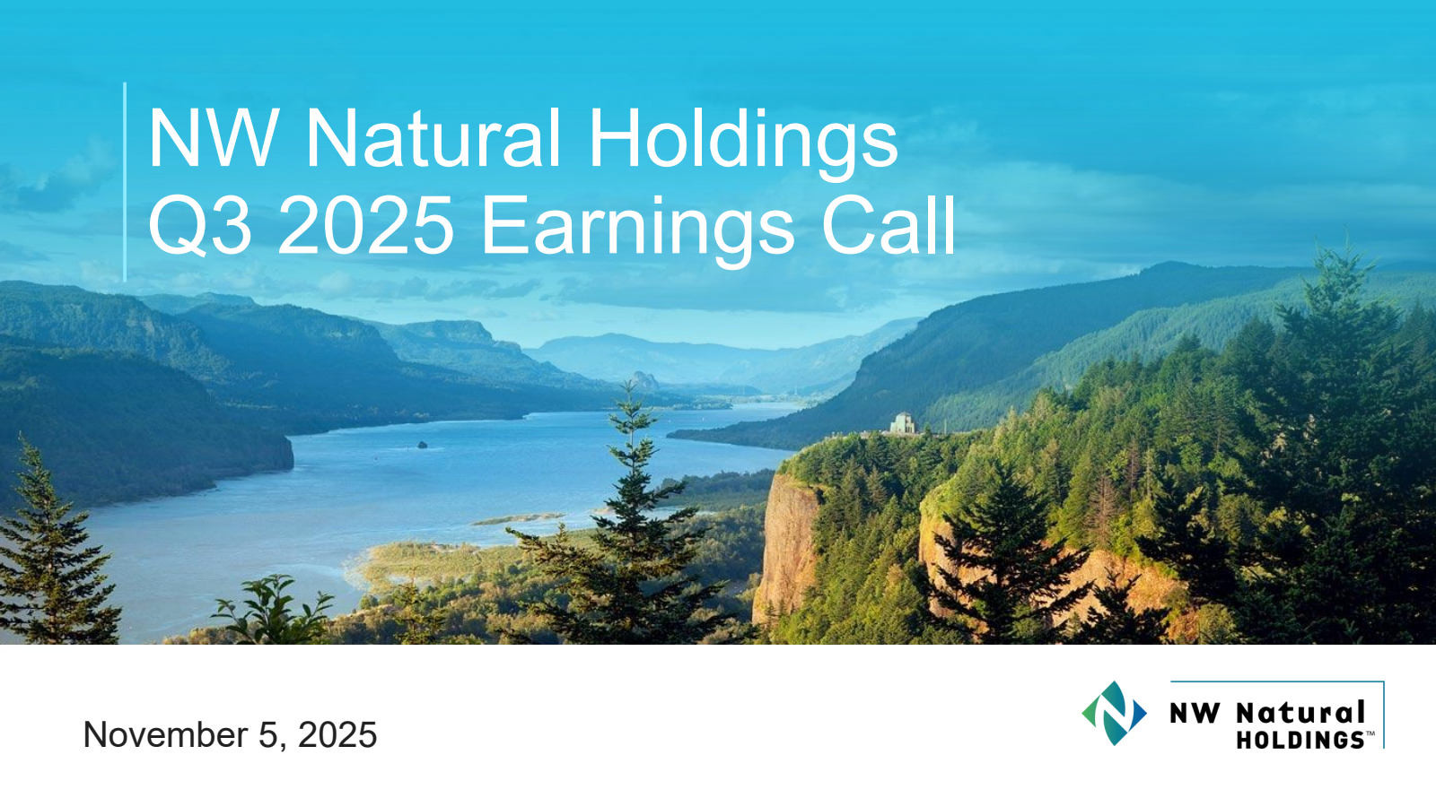 Northwest Natural Gas' Q3 2025 Slide Deck