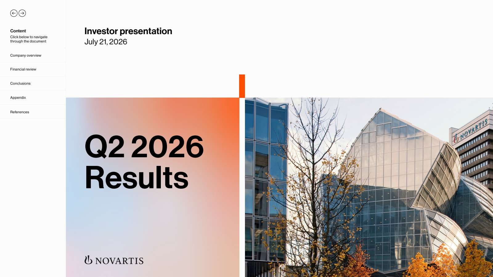 Novartis' Q2 2026 Slide Deck