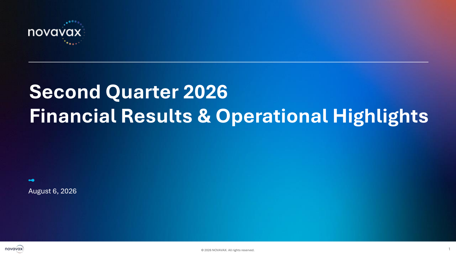 Novavax's Q2 2026 Slide Deck
