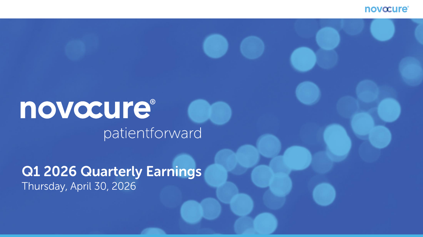 NovoCure's Q1 2026 Slide Deck