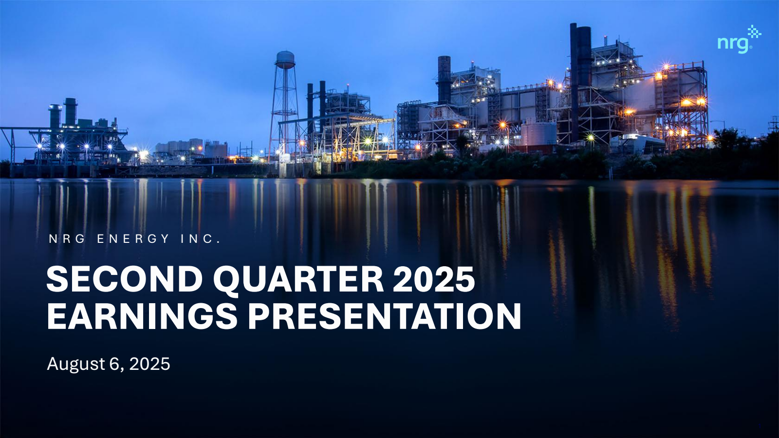 NRG Energy's Q2 2025 Slide Deck
