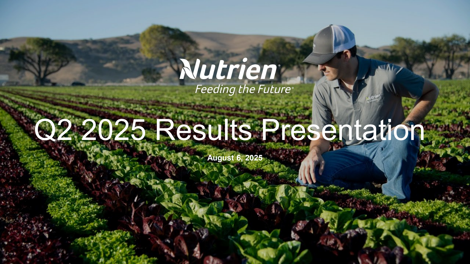 Nutrien's Q2 2025 Slide Deck