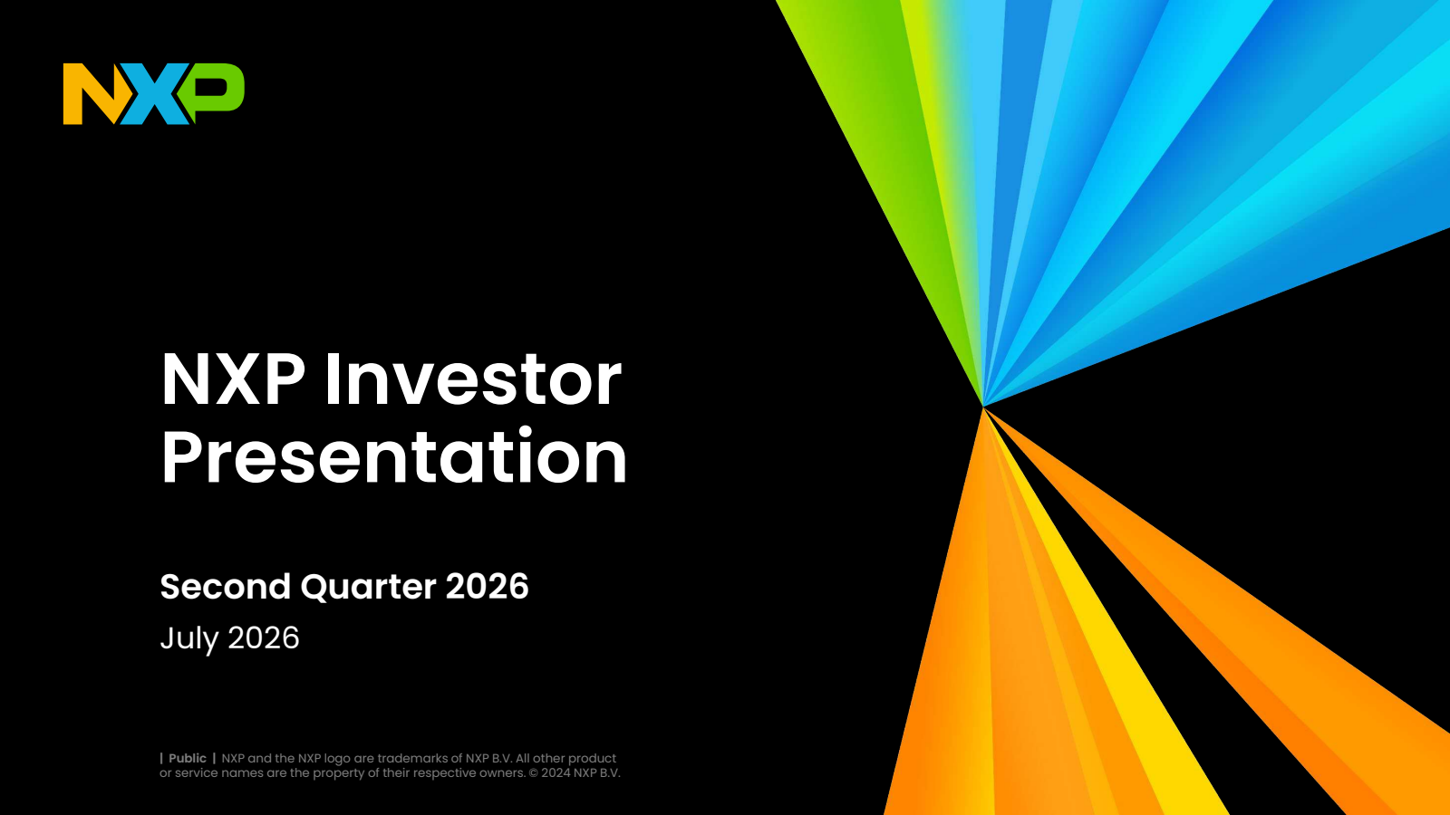 NXP Semiconductors' Q2 2026 Slide Deck