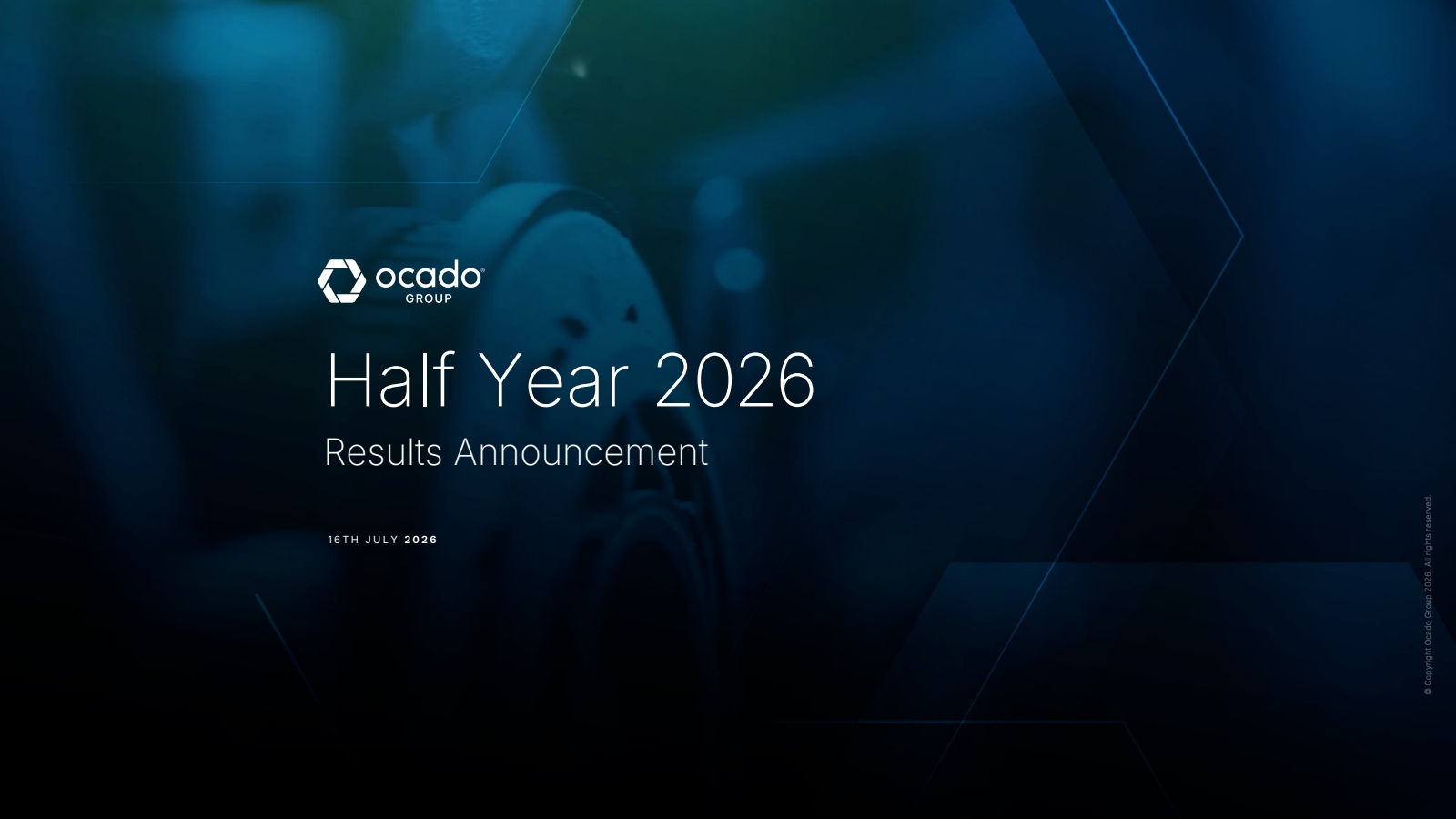 Ocado Group's H1 2026 Slide Deck