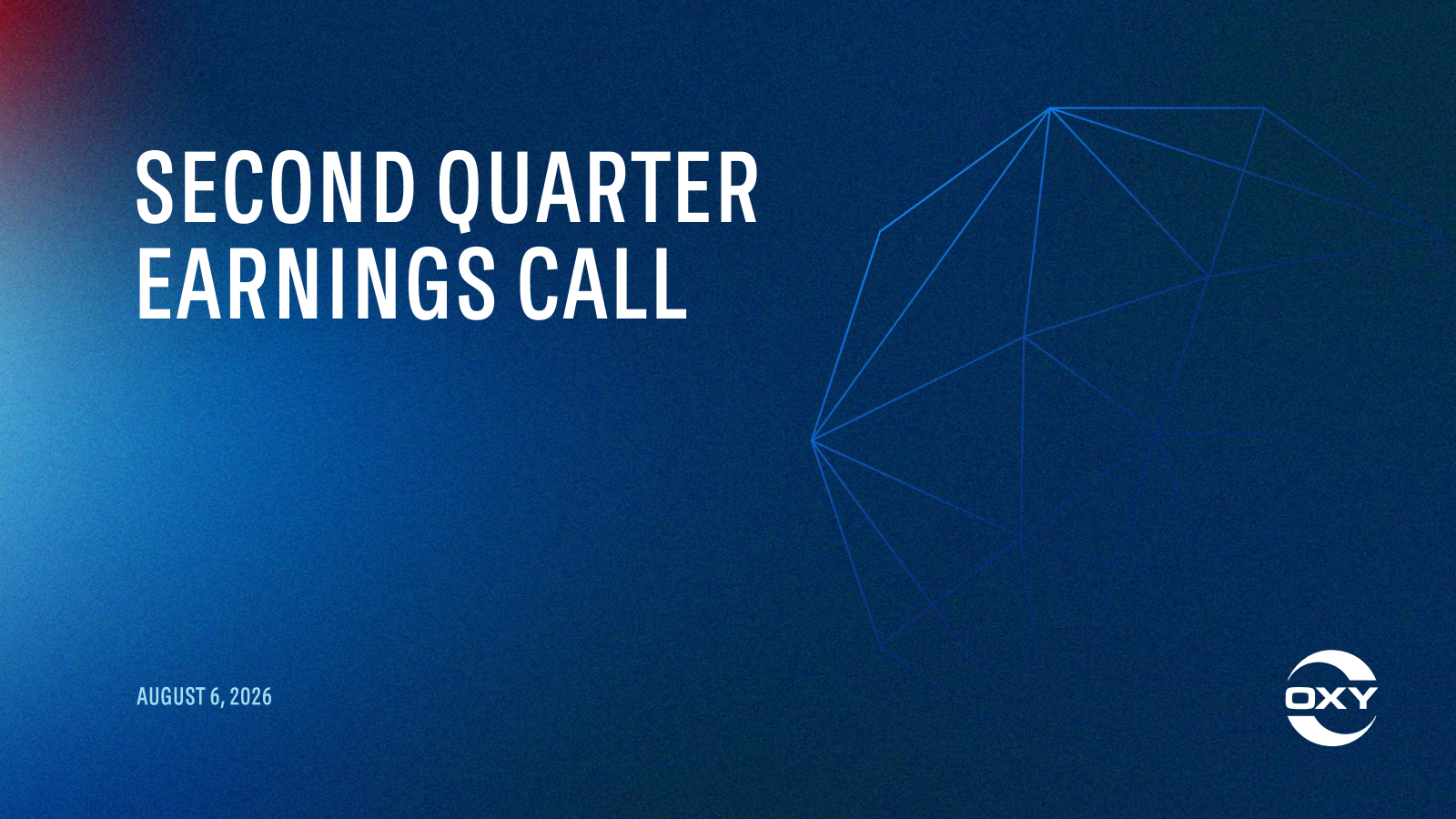 Occidental Petroleum's Q2 2026 Slide Deck