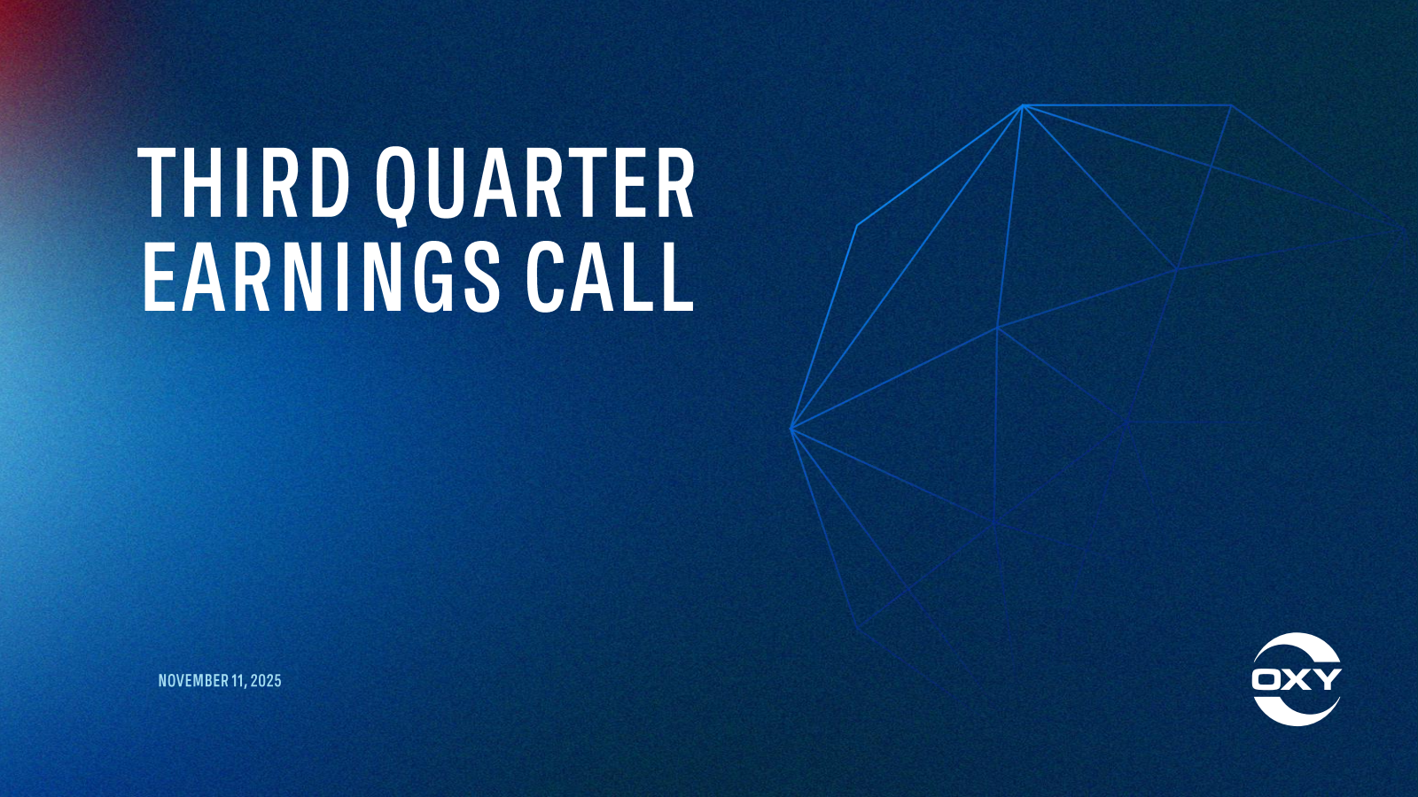 OXY Q3 2025 Earnings Report on 11/10/2025