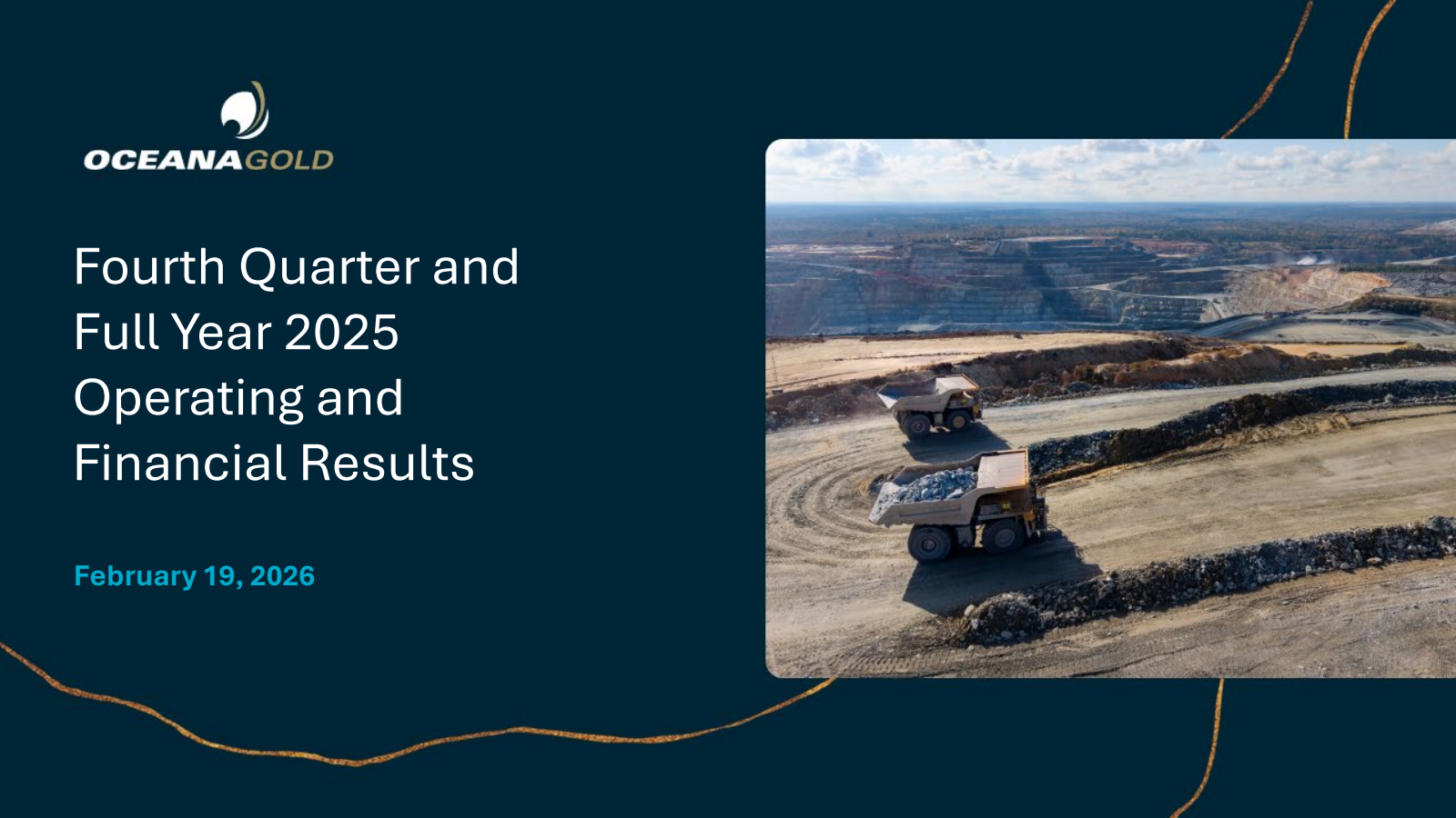 OceanaGold's Q4 2025 Slide Deck