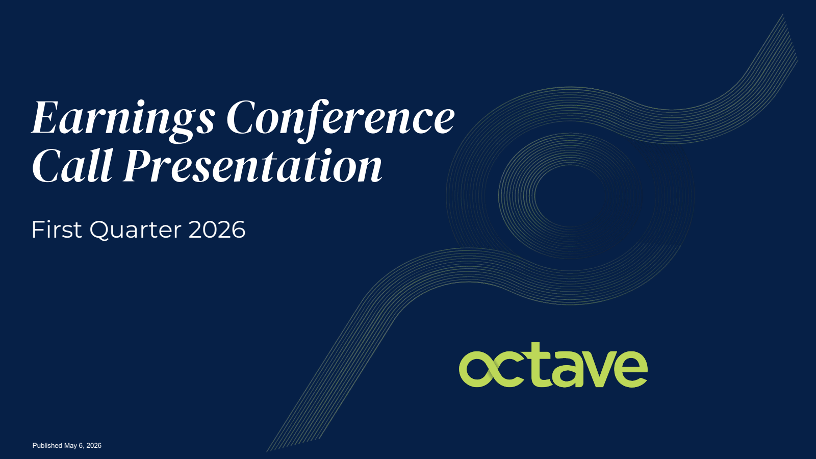 Octave Specialty Group's Q1 2026 Slide Deck