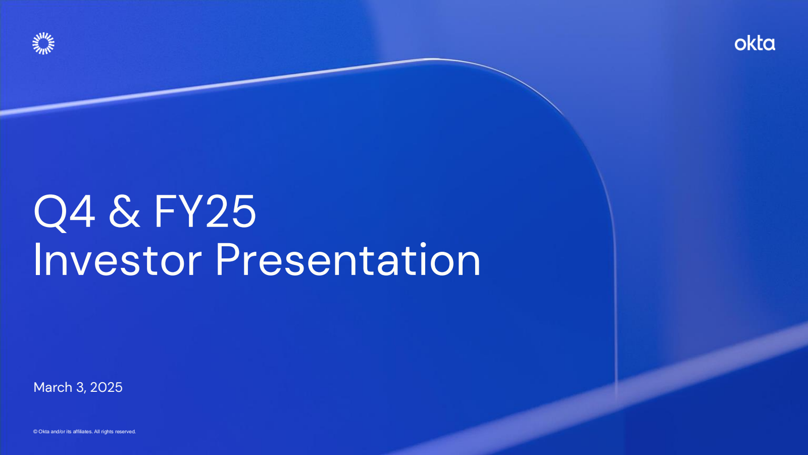 Okta's Q4 2025 Slide Deck