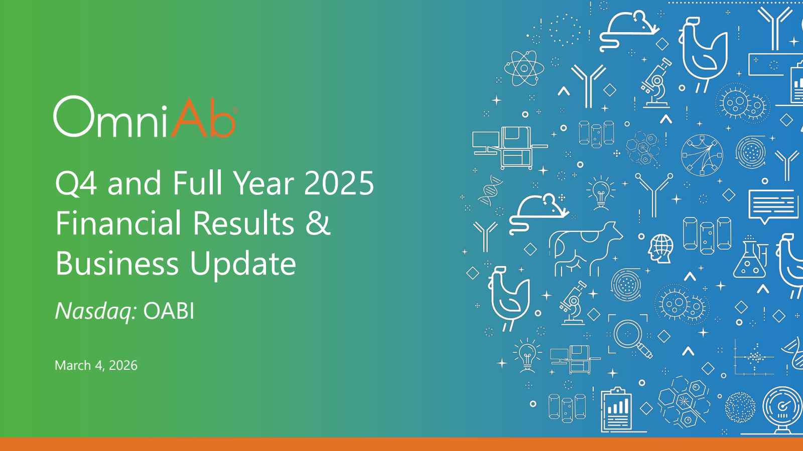 OmniAb's Q4 2025 Slide Deck