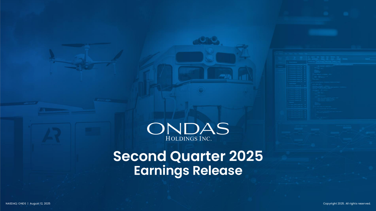 Ondas' Q2 2025 Slide Deck