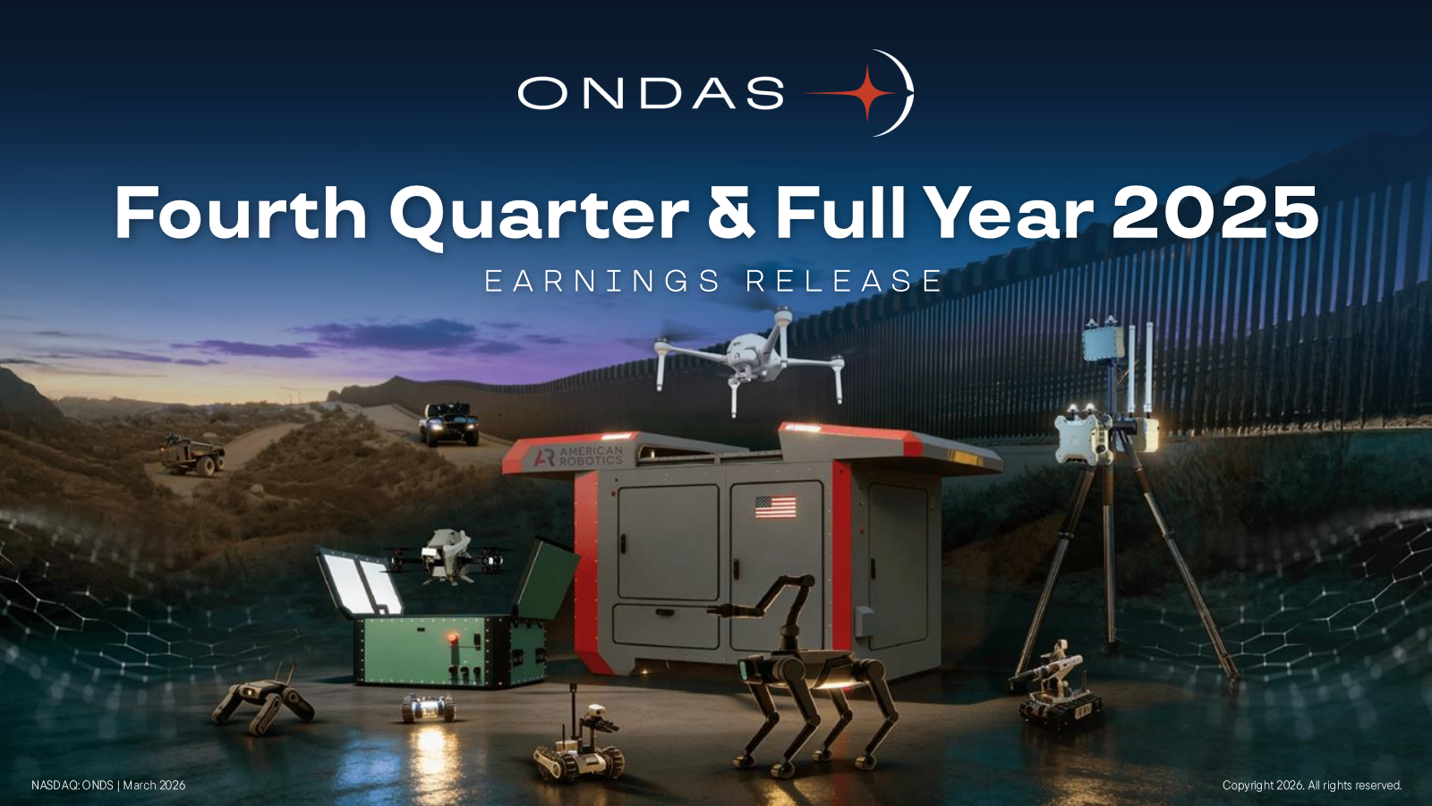 Ondas' Q4 2025 Slide Deck