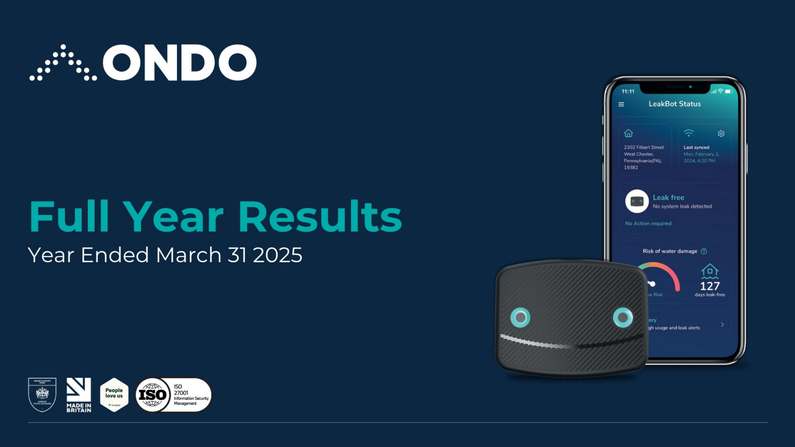Ondo InsurTech's H2 2025 Slide Deck