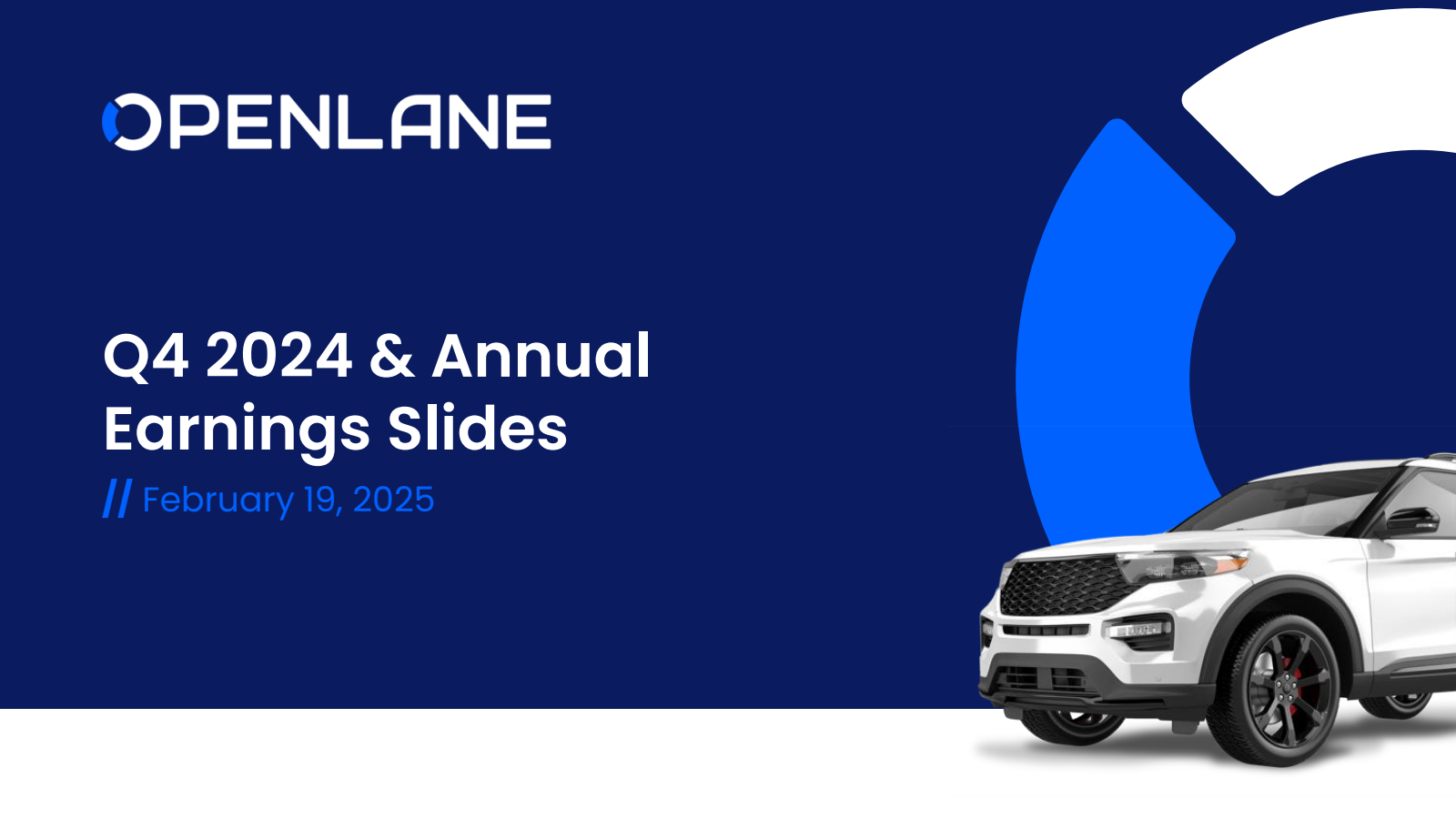 OPENLANE's Q4 2024 Slide Deck