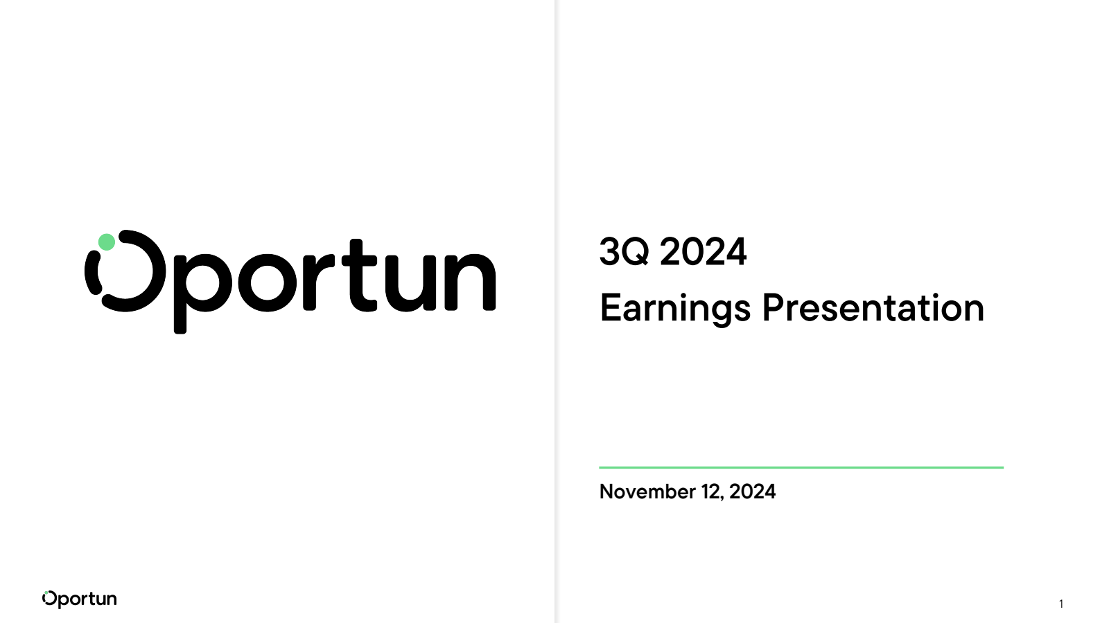 Oportun Financial's Q3 2024 Slide Deck