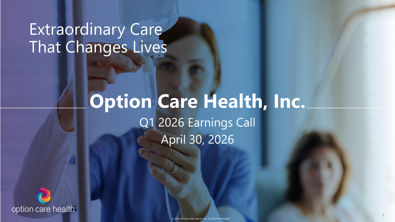 Option Care Health's Q1 2026 Slide Deck