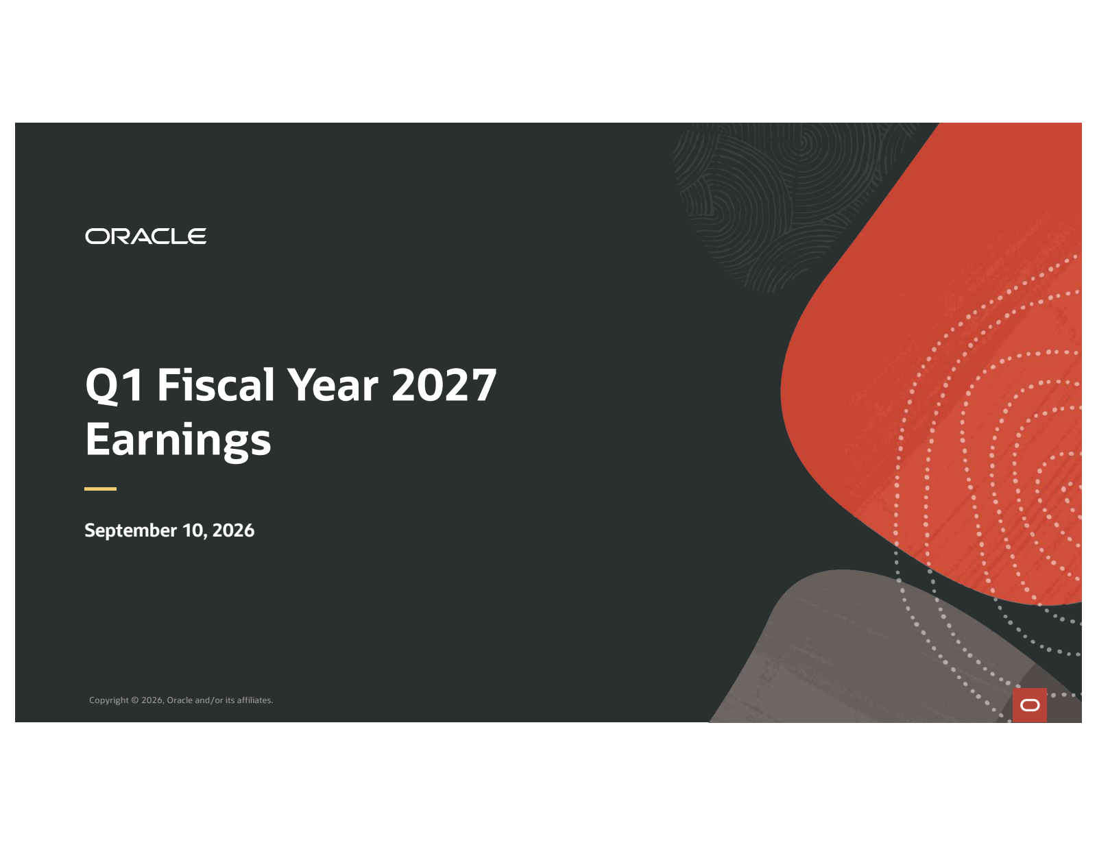 Oracle's Q1 2027 Slide Deck