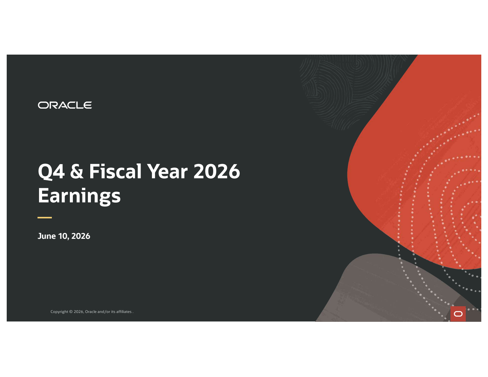 Oracle's Q4 2026 Slide Deck