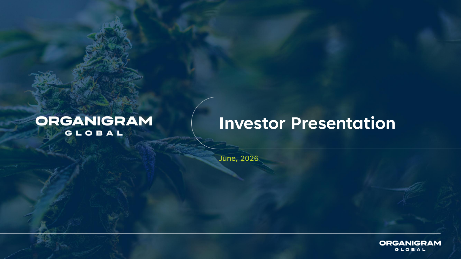 Organigram Global's Q3 2026 Slide Deck