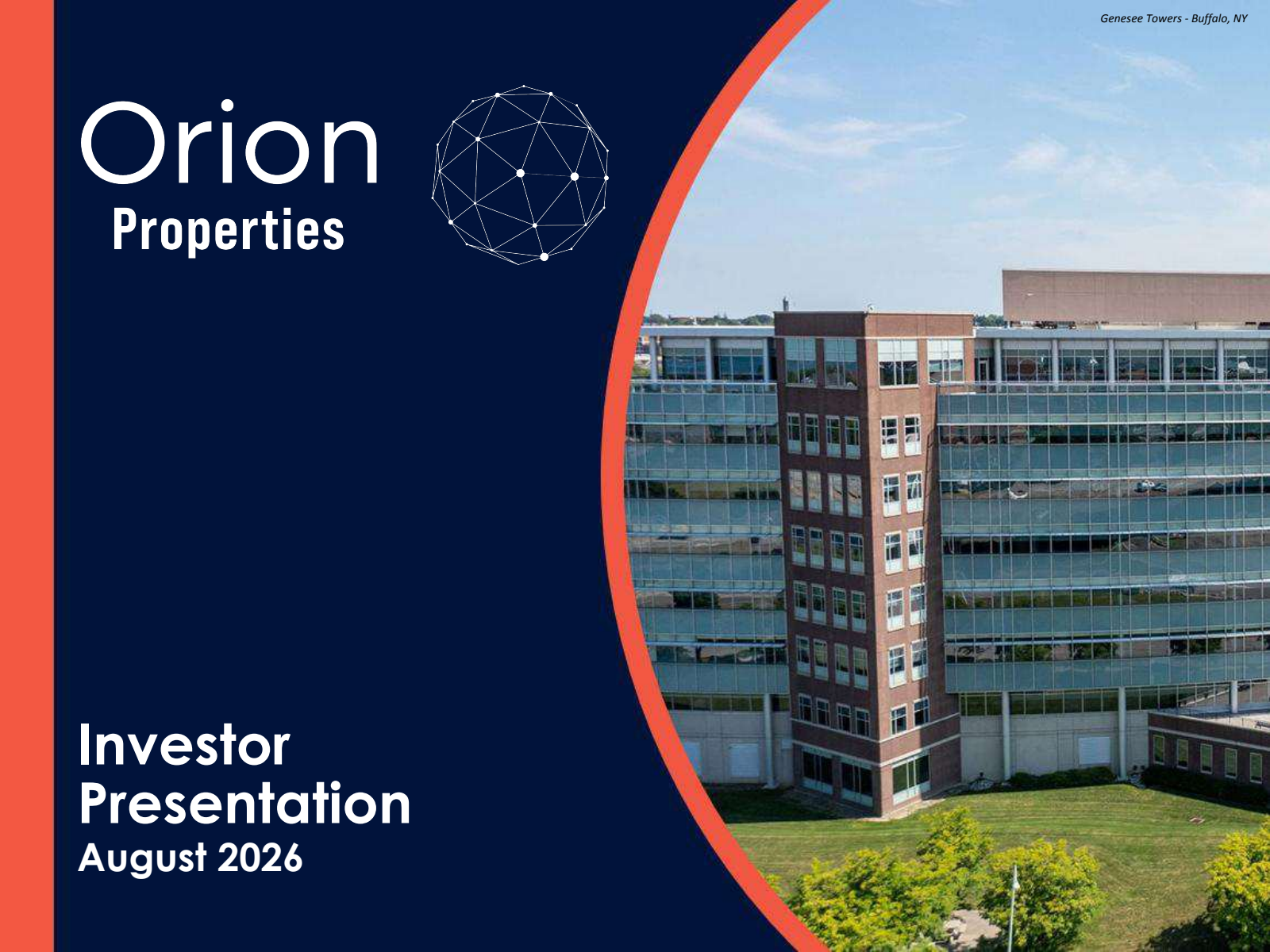 Orion Office REIT's Q2 2026 Slide Deck