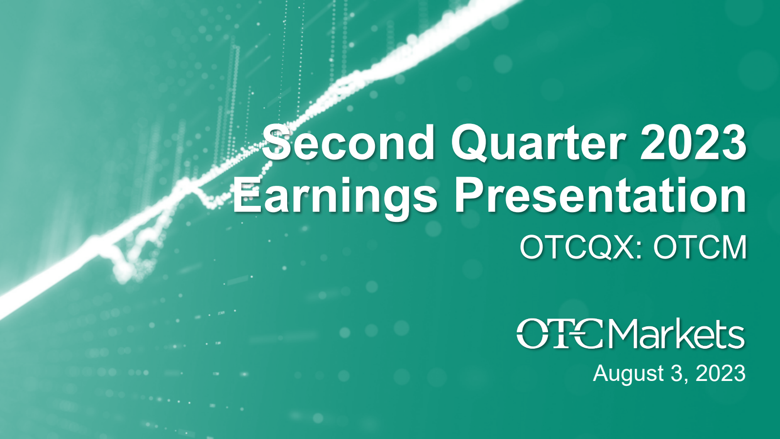 OTC Markets Group's Q2 2023 Slide Deck