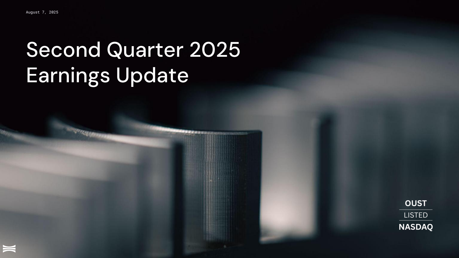 Ouster's Q2 2025 Slide Deck