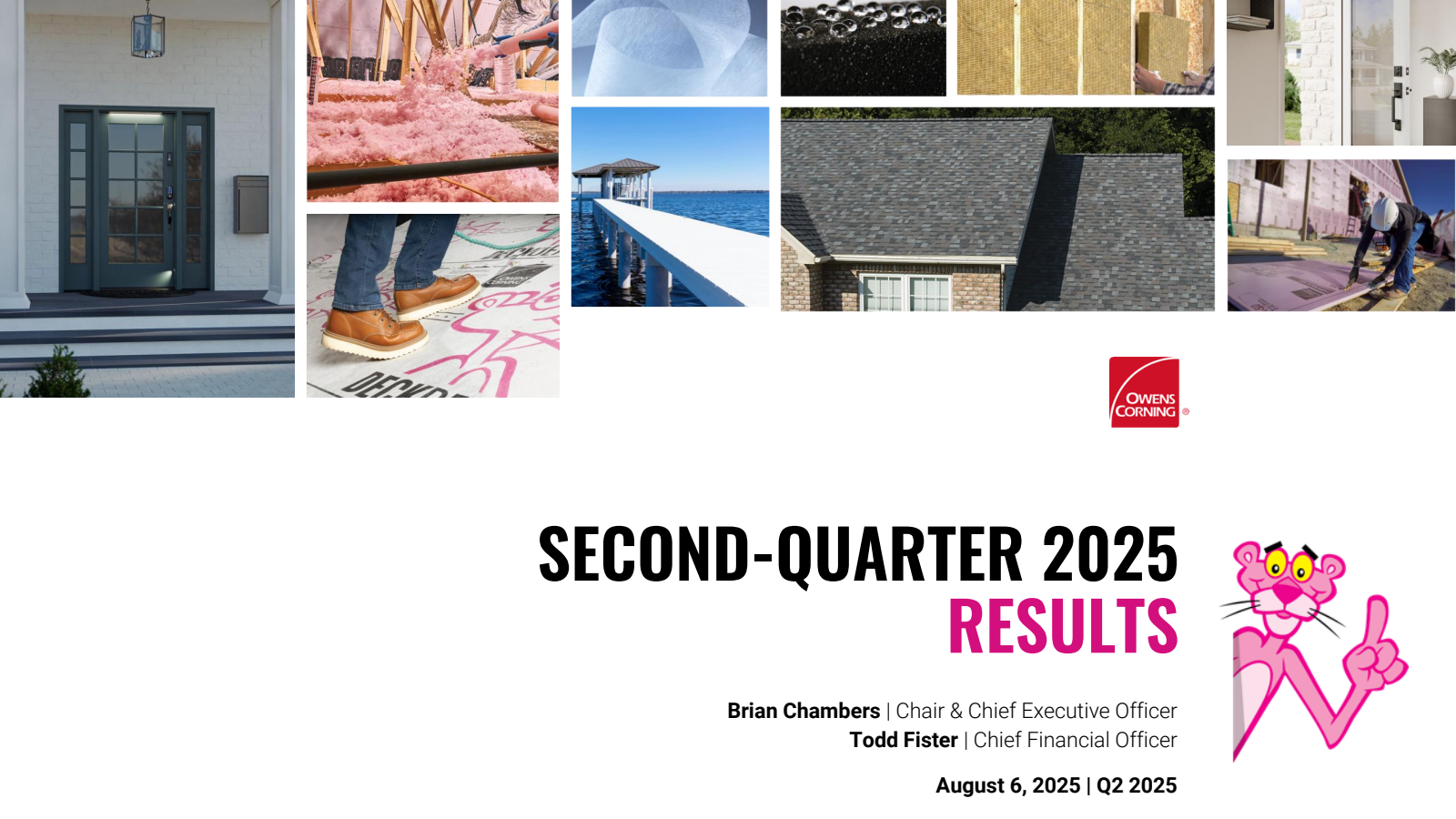 Owens Corning's Q2 2025 Slide Deck