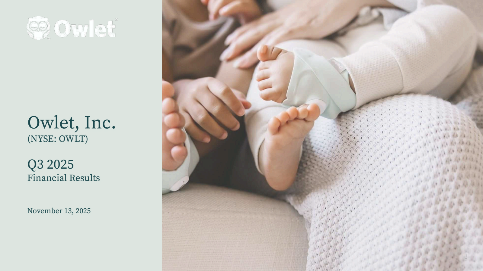 Owlet's Q3 2025 Slide Deck