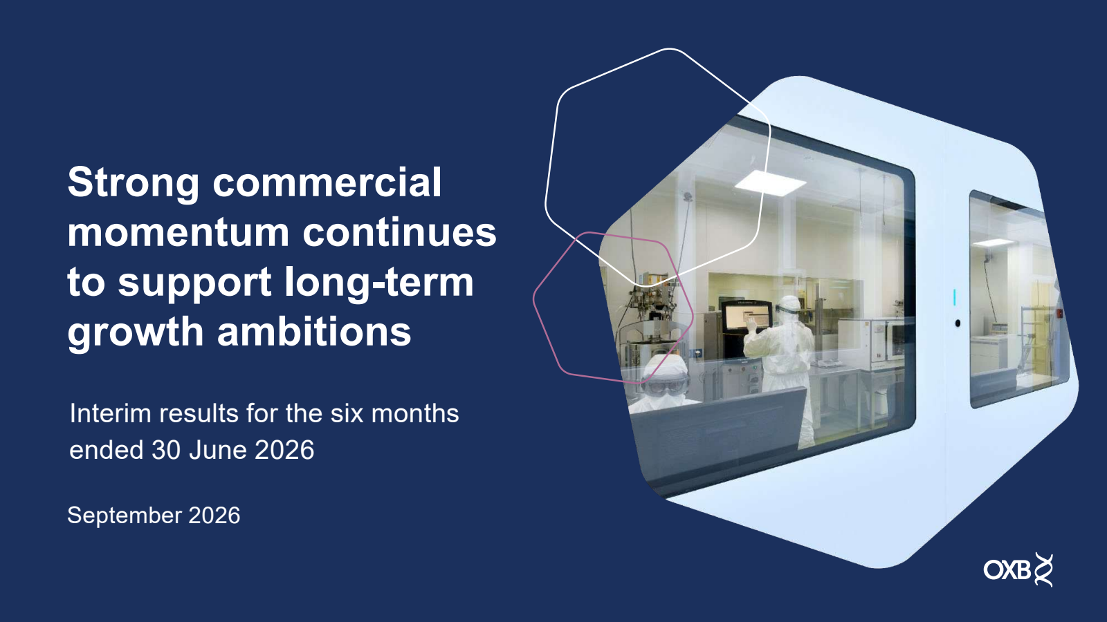 Oxford Biomedica's H1 2026 Slide Deck