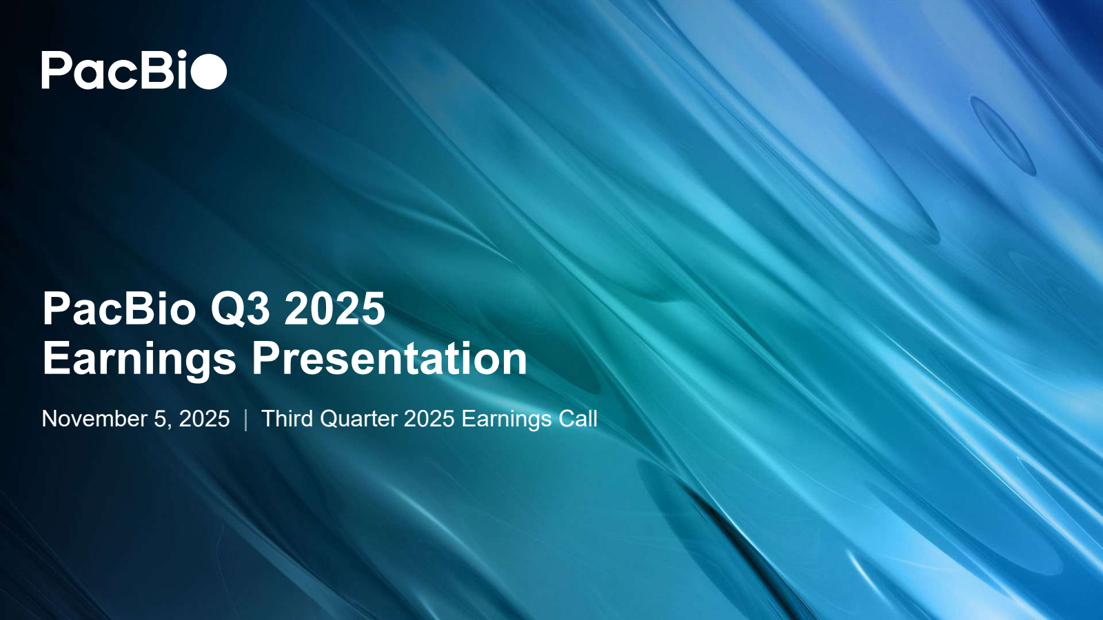 Pacific Biosciences of California's Q3 2025 Slide Deck