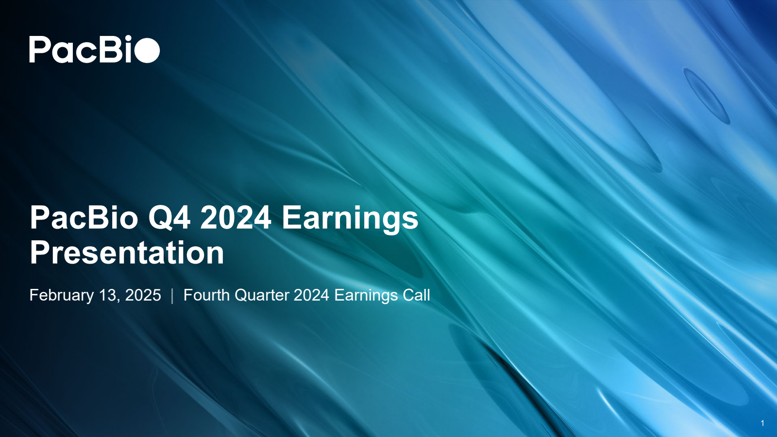 Pacific Biosciences of California's Q4 2024 Slide Deck