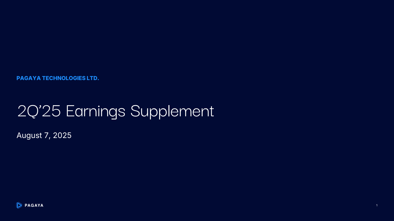 Pagaya Technologies' Q2 2025 Slide Deck